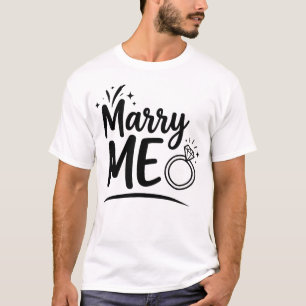 Heirate MICH Verlobungsantrag Romantische Kühn Hoc T-Shirt