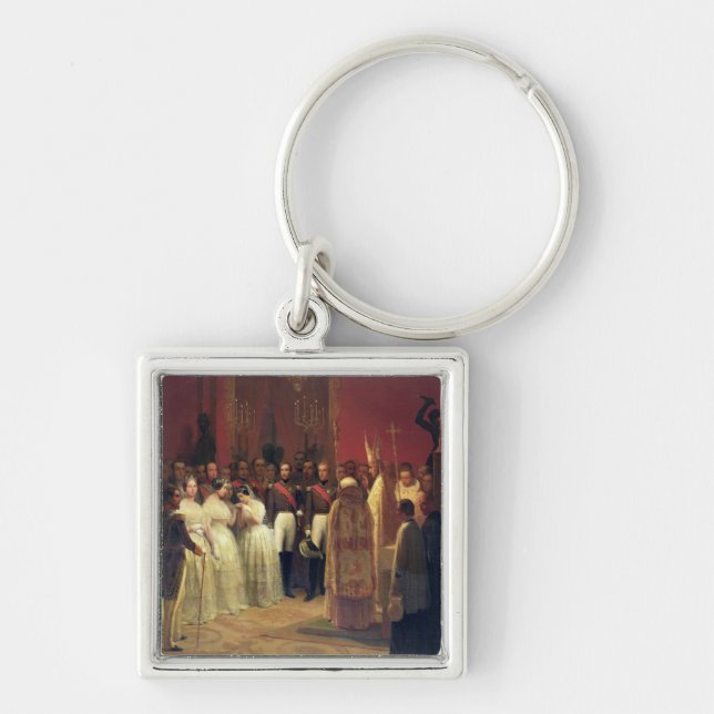 Heiraten der Königin Isabella II Schlüsselanhänger (Vorne)