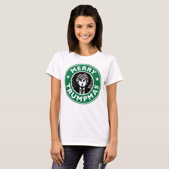 Heiraten Sie lustiges Trumpmas T-Shirt (Vorne ganz)