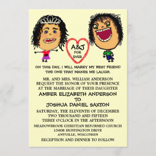 Heiraten Sie meine BESTE FREUNDIN Hochzeitseinladu Einladung