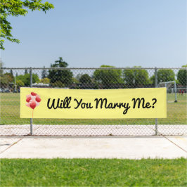 Heiraten Sie mich? Banner