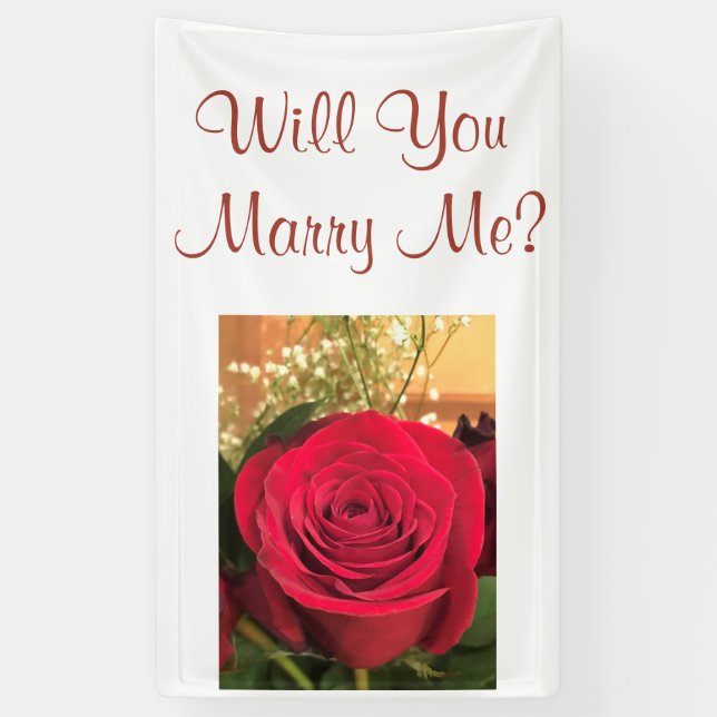 Heiraten Sie mich? Banner (Vertikal)