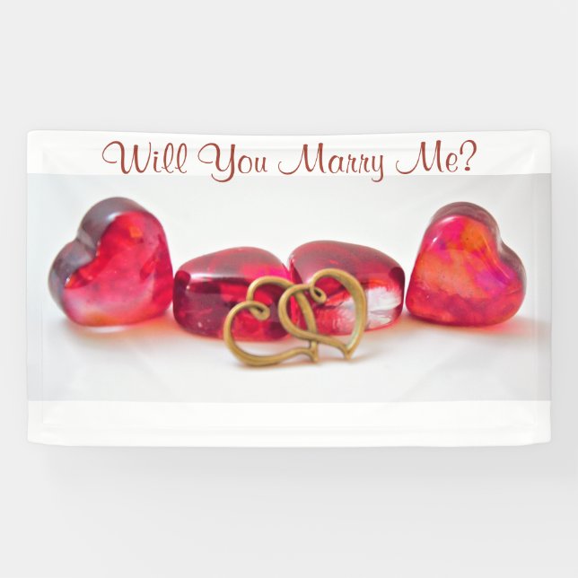 Heiraten Sie mich? Banner (Horizontal)
