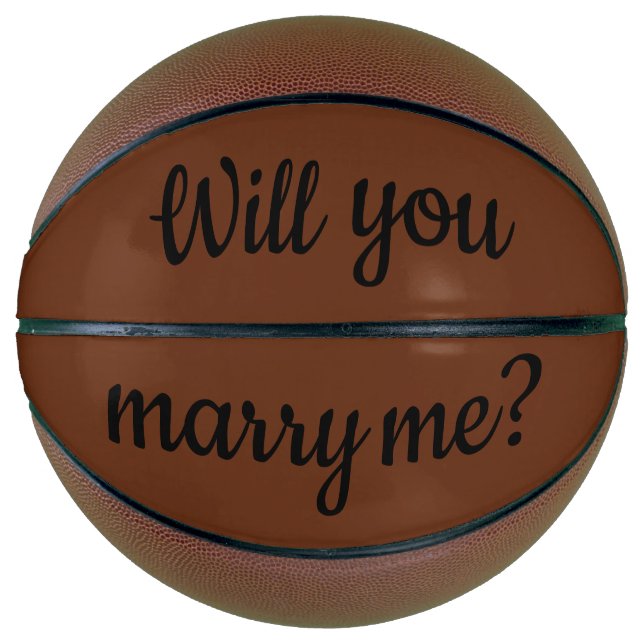 Heiraten Sie mich? Basketball (Vorderseite)