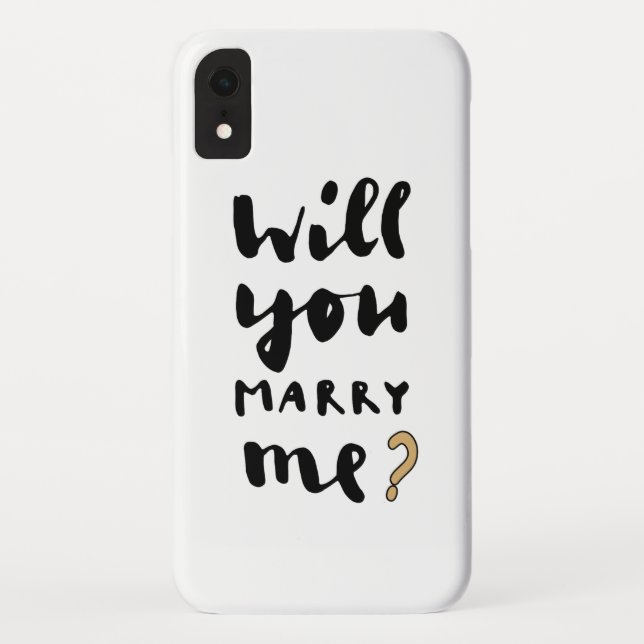 Heiraten Sie mich? Case-Mate iPhone Hülle (Rückseite)