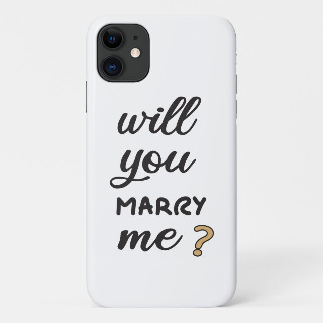 Heiraten Sie mich? Case-Mate iPhone Hülle (Rückseite)