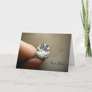 Heiraten Sie mich Diamant-Ring-Karte Dankeskarte