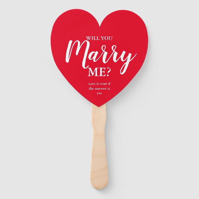 Heiraten Sie mich? Fächer (Vorderseite)