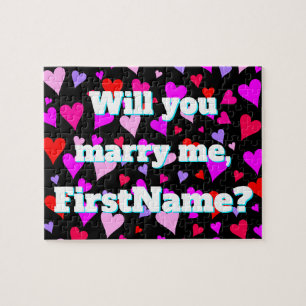 "Heiraten Sie mich" + Individueller Name +