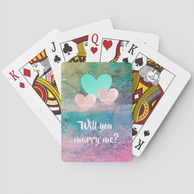 Heiraten Sie mich? Karten von dalDesignNZ Spielkarten (Rückseite)