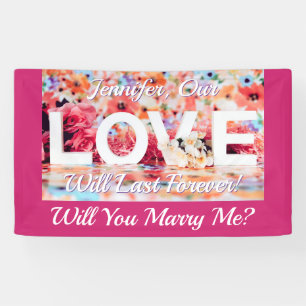 Heiraten Sie mich? Liebe Foto Name Nachricht Fuchs Banner