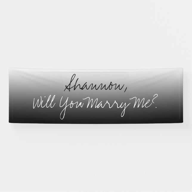 Heiraten Sie mich, Ombre Banner (Horizontal)