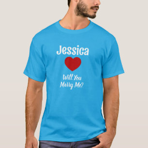 Heiraten Sie mich Personalisiert T-Shirt