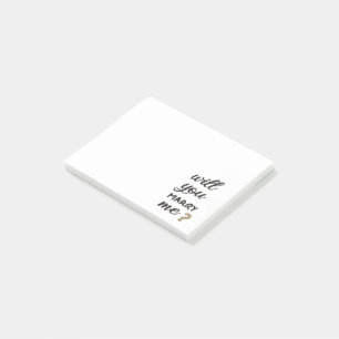 Heiraten Sie mich? Post-it Klebezettel