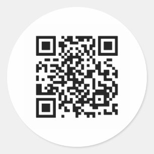 Heiraten Sie mich? QR-Code Runder Aufkleber