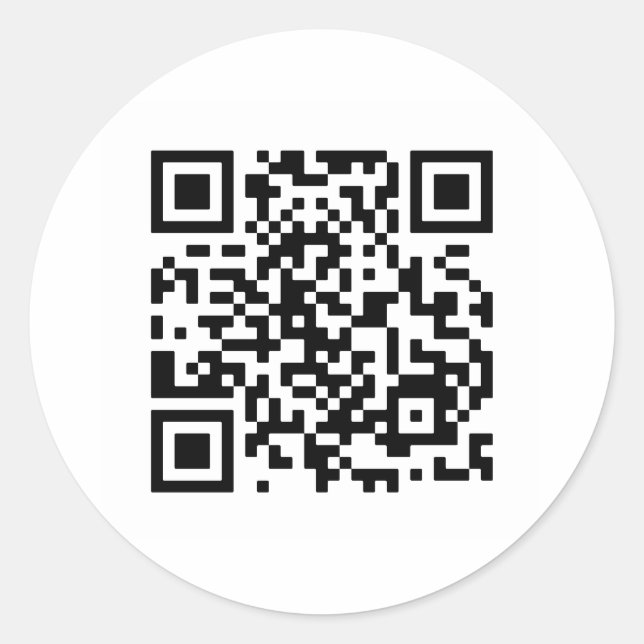 Heiraten Sie mich? QR-Code Runder Aufkleber (Vorderseite)
