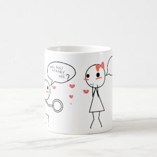 Heiraten Sie mich Verwandlungstasse
