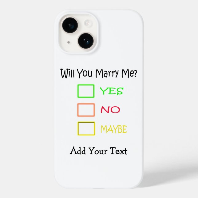 Heiraten Sie mich von Shirley Taylor Case-Mate iPhone 14 Hülle (Rückseite)