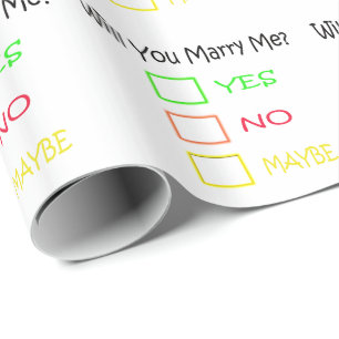 Heiraten Sie mich von Shirley Taylor Geschenkpapier