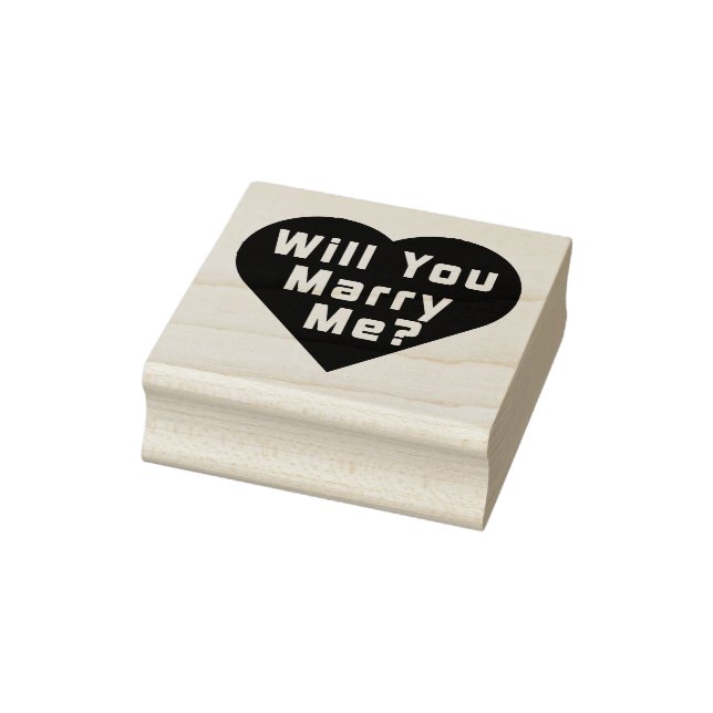 Heiraten Sie mich? Vorschlag Gummistempel (Stempel)