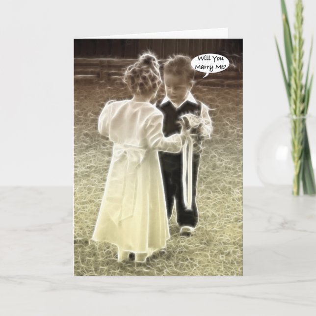 Heiraten Sie mich? Vorschlag zur Eheschließung Karte (Vorderseite)