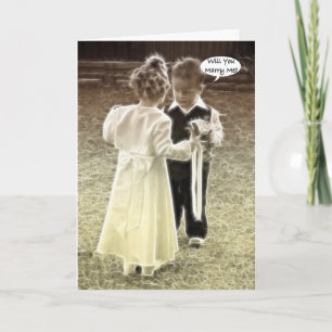 Heiraten Sie mich? Vorschlag zur Eheschließung Karte