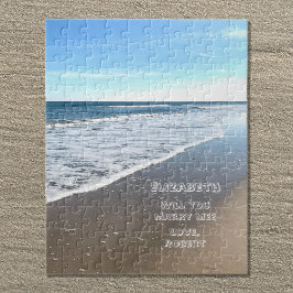 Heiraten Sie mir Beach Vorschlag Puzzle