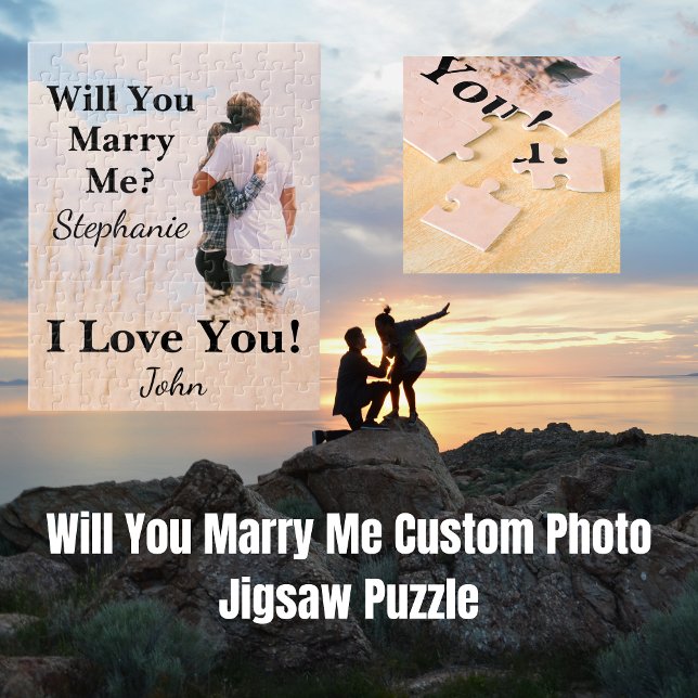 Heiraten Sie mir Custom Foto (Will You Marry Me Custom Photo Jigsaw Puzzle
)
