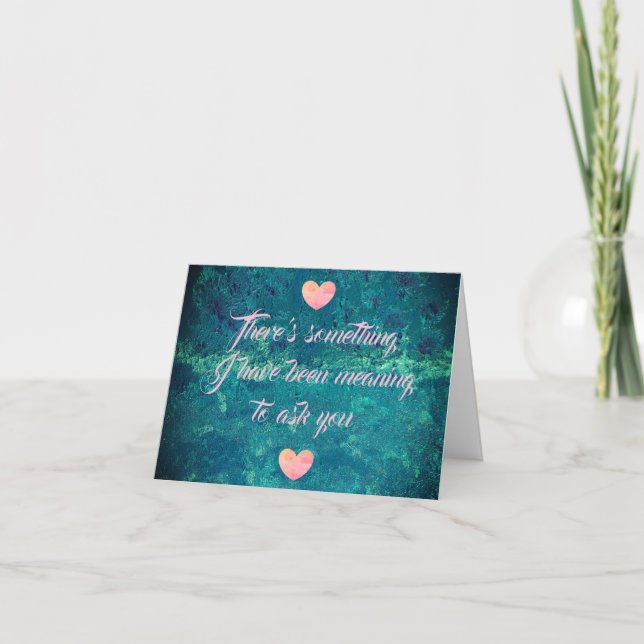 Heiraten Sie mir eine Karte von dalDesignNZ (Vorderseite)