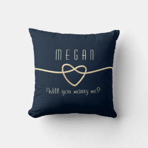 Heiraten Sie mir einen Hochzeitsvorschlag Kissen