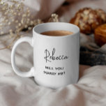 Heiraten Sie mir einen modernen Skriptvorschlag Verwandlungstasse<br><div class="desc">Heiraten Sie mich mit dem modernen Skriptvorschlag Magic Tasse</div>