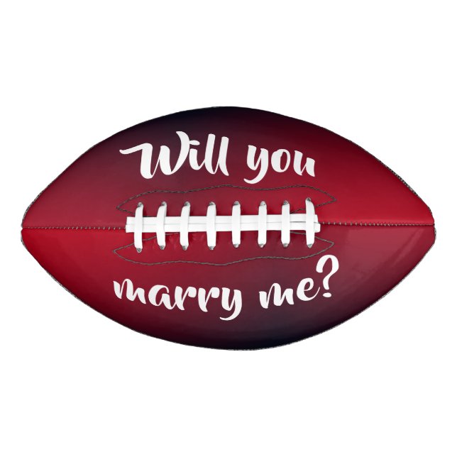 Heiraten Sie mir Fußball von dalDesignNZ Football (Vorderseite)