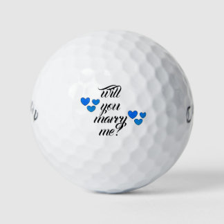 heiraten Sie mir Golfbälle von dalDesignNZ