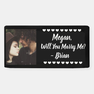 Heiraten Sie mir Individuelle Name und Foto Banner