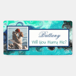 Heiraten Sie mir Individuelle Name Vorschlag Banne Banner