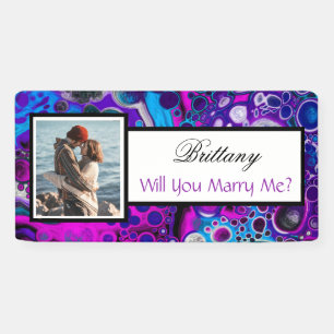 Heiraten Sie mir Individuelle Name Vorschlag Banne Banner