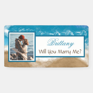 Heiraten Sie mir Individuelle Name Vorschlag Banne Banner