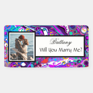 Heiraten Sie mir Individuelle Name Vorschlag Banner