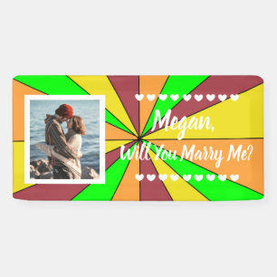 Heiraten Sie mir Individuelle Name Vorschlag Banner