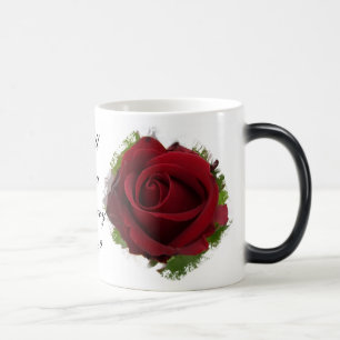 Heiraten Sie mir Morphing Tasse Rote Rose