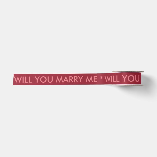 Heiraten Sie mir Ribbon Satinband (Vorderseite)