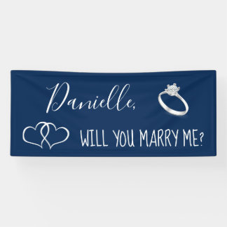 Heiraten Sie mir Romantischer Vorschlag Unterschre Banner