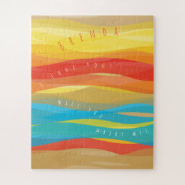 Heiraten Sie mir Sunny Waves Jigsaw Puzzle