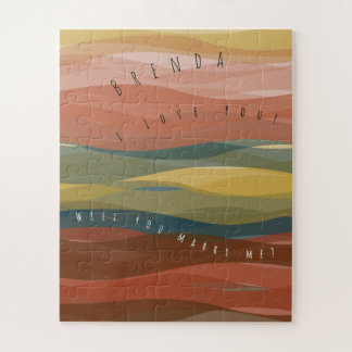 Heiraten Sie mir Warm Waves Jigsaw Puzzle