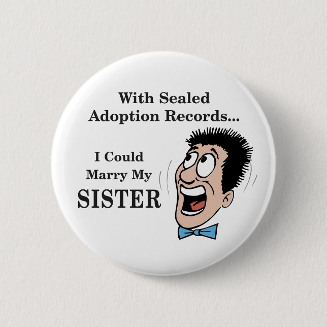 Heiraten Sie Schwester Button (Vorderseite)