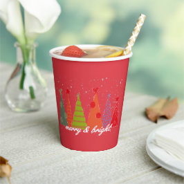 Heiraten und Bright Christmas Pappbecher