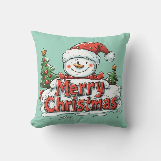 Heiraten von Weihnachts-Throw-Kissen Kissen (Vorderseite)