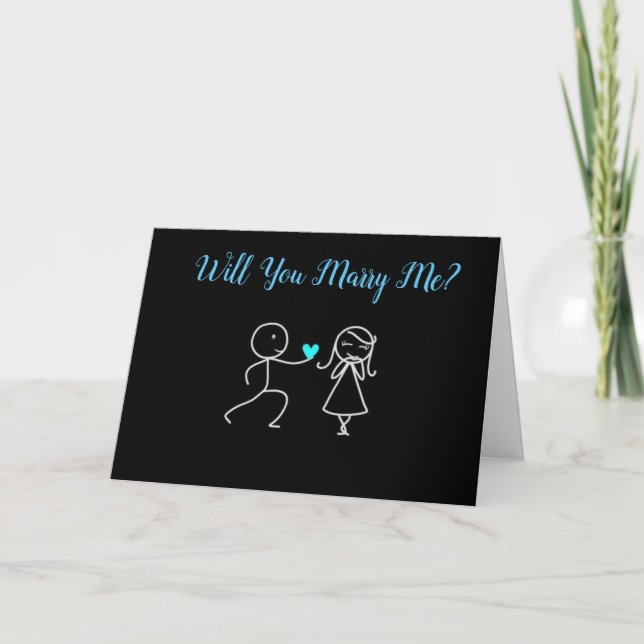 ***HEIRATET MIR*** UND LASSE MIR LIEBE FÜR SIE KARTE (Vorderseite)