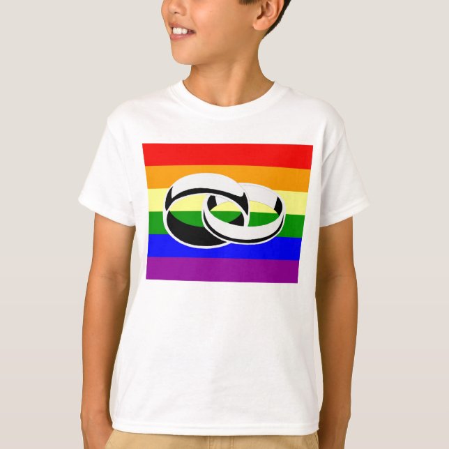 Heiratgleichheits-Gay Pride-T - Shirt (Vorderseite)