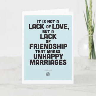 Heiratphilosophiezitat Karte